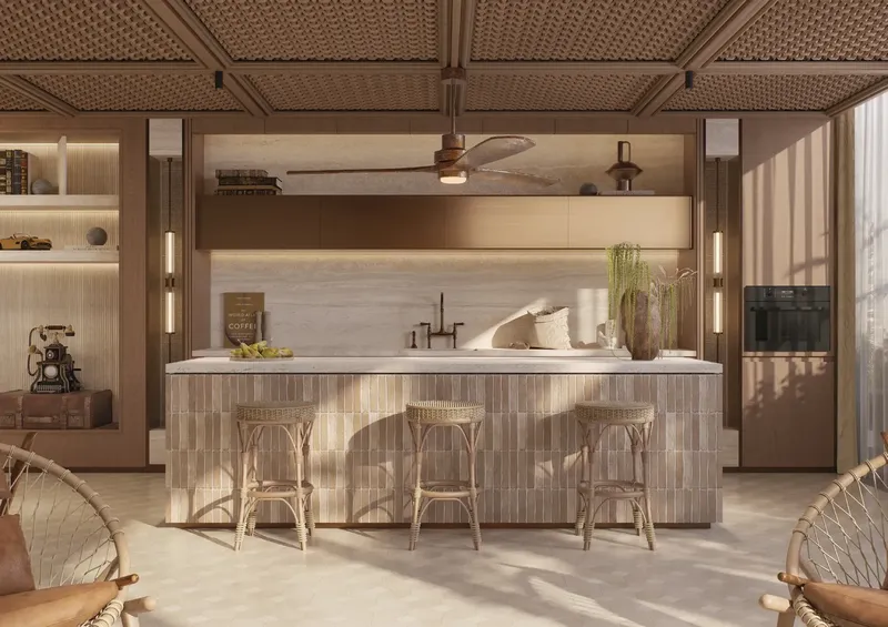 Interior at The Archive in Dubai Land Residence Complex Dubai