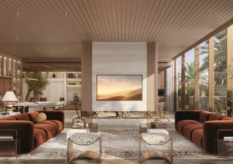 Interior at The Archive in Dubai Land Residence Complex Dubai