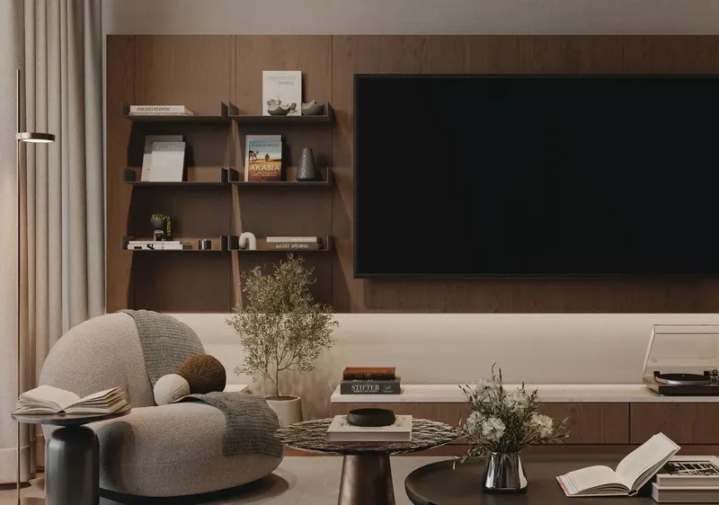 Interior at The Archive in Dubai Land Residence Complex Dubai