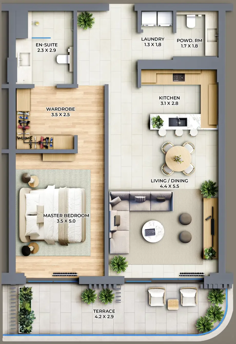Al Barari The Cape floor plan