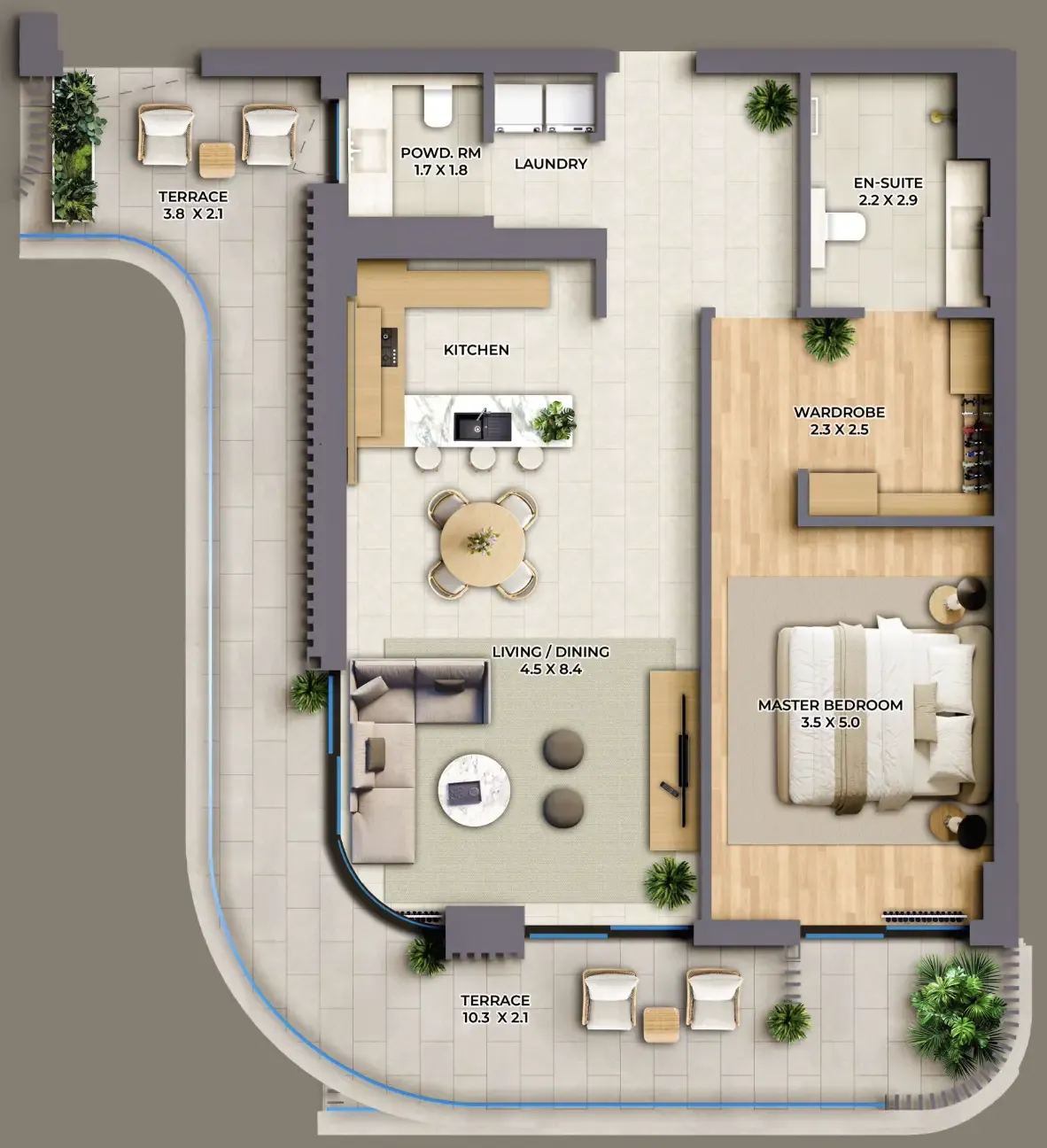 Al Barari The Cape floor plan