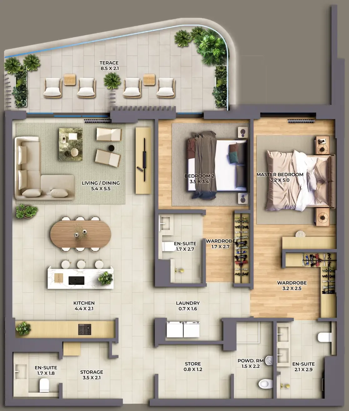 Al Barari The Cape floor plan