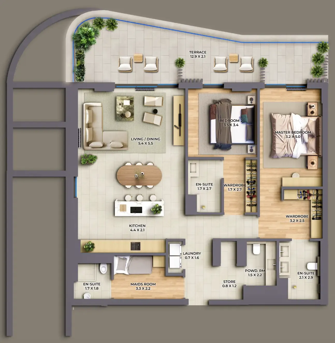 Al Barari The Cape floor plan