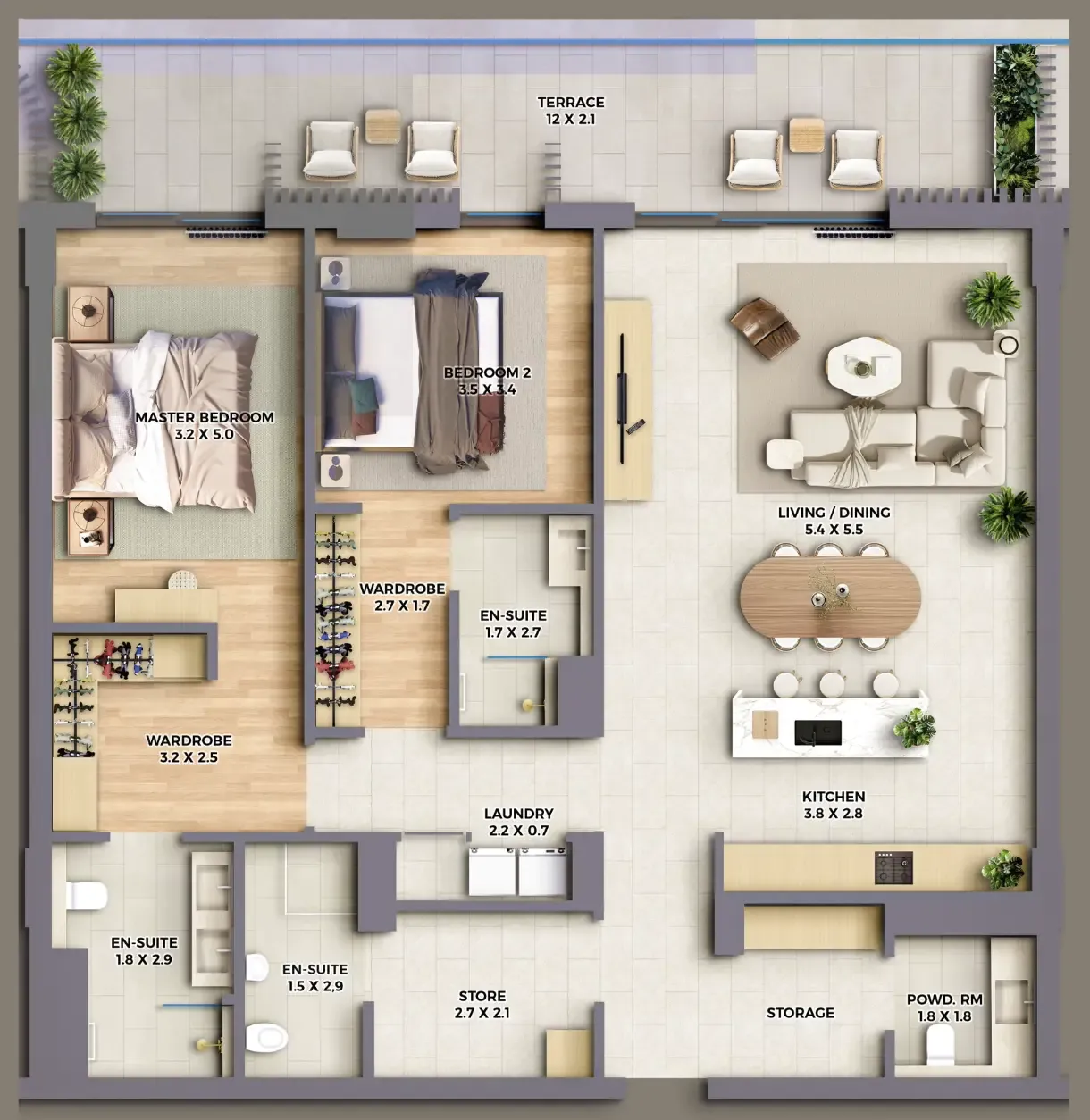 Al Barari The Cape floor plan