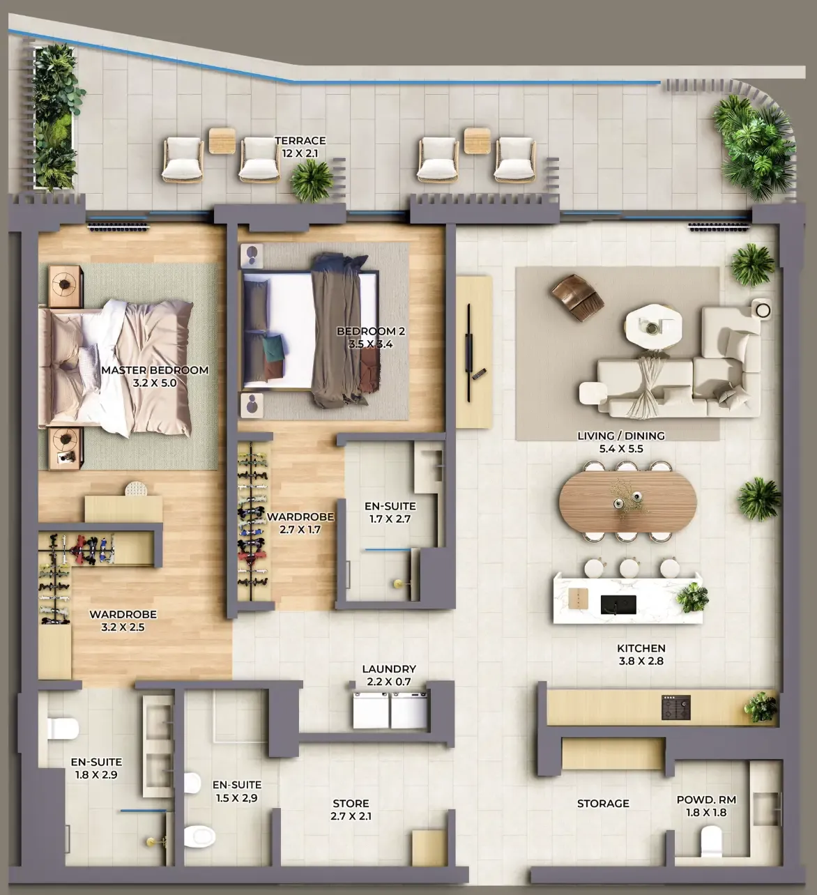 Al Barari The Cape floor plan