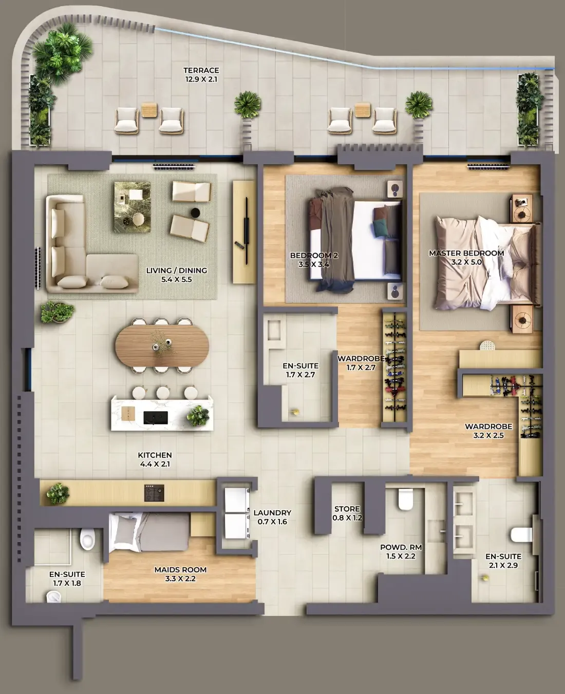 Al Barari The Cape floor plan