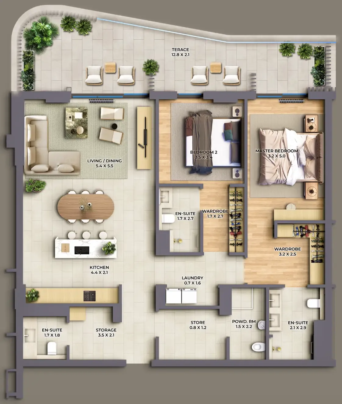 Al Barari The Cape floor plan