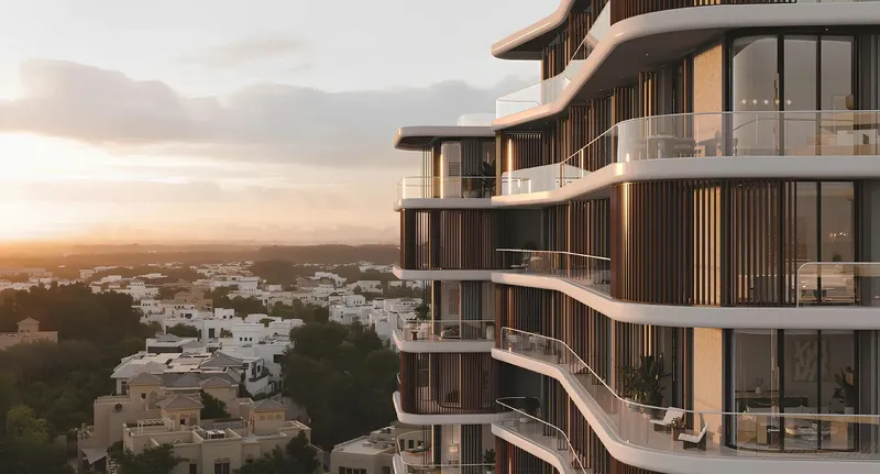 Exterior at The Cape in Al Barari Dubai