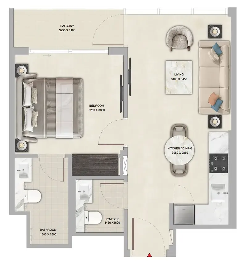 Sobha Tranquil Beach Residences floor plan