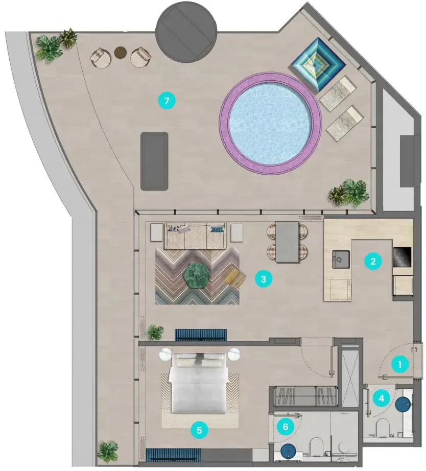Durar Group Trio Isle Queen B floor plan