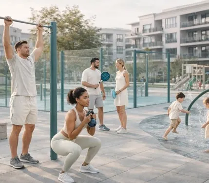 Outdoor Fitness Area amenity image at Valia