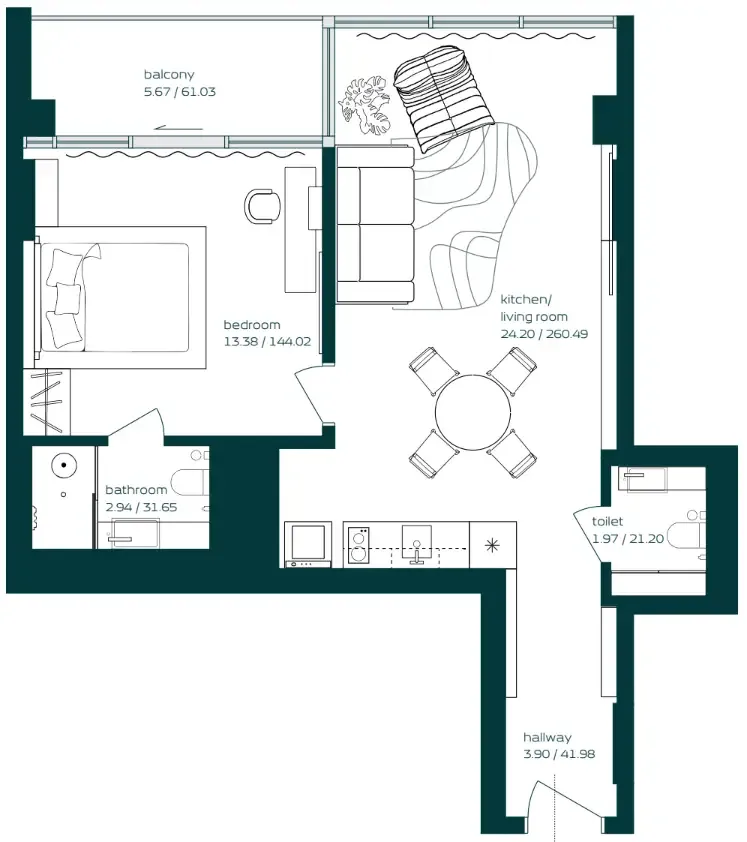 Arsenal East Vibe floor plan