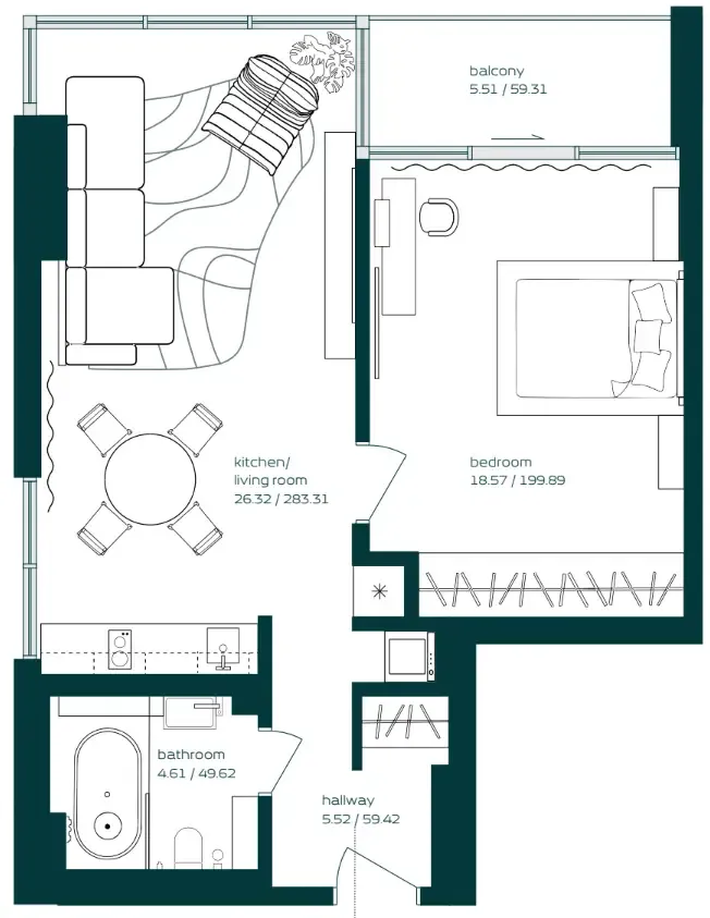 Arsenal East Vibe floor plan