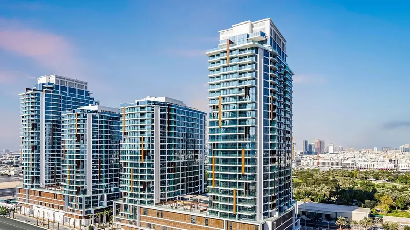 Exterior at Wasl 1 Park Gate Residences in Al Kifaf Dubai