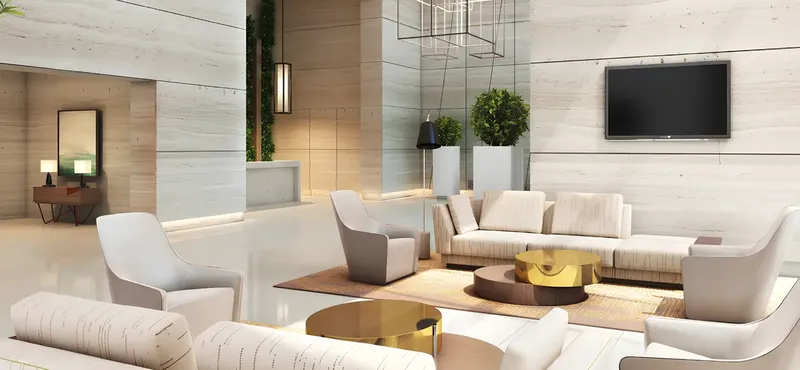 Lobby at Wasl 1 Park Gate Residences in Al Kifaf Dubai