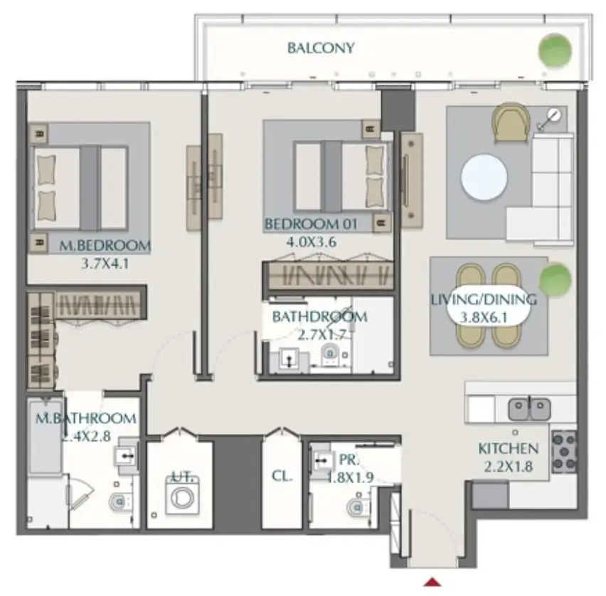 Wasl Wasl1 1 Residences floor plan