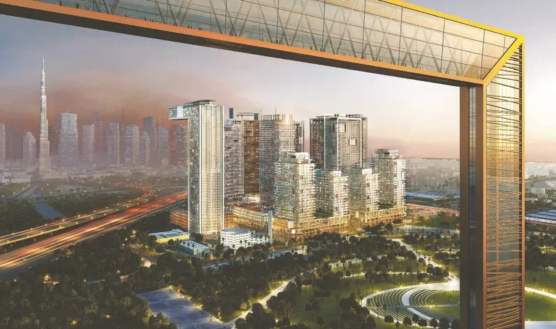 Exterior at Wasl1 1 Residences in Al Kifaf Dubai