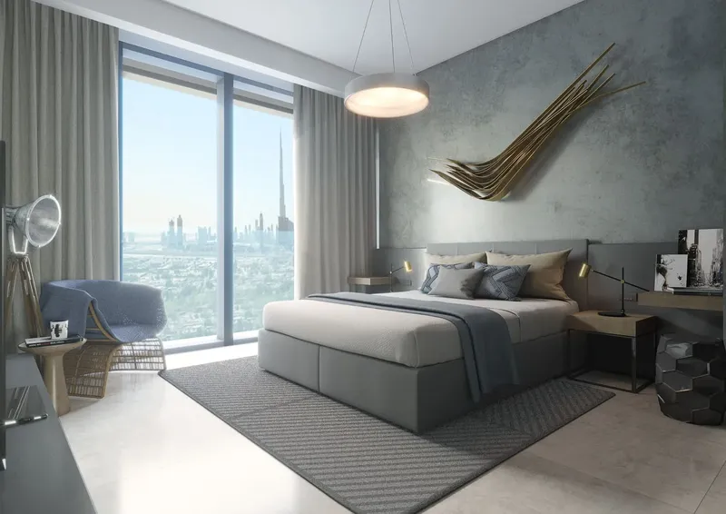 Interior at Wasl1 1 Residences in Al Kifaf Dubai