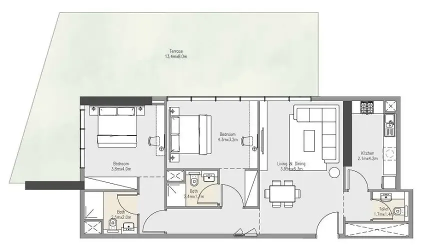 Amber Developments Zenith Residences floor plan