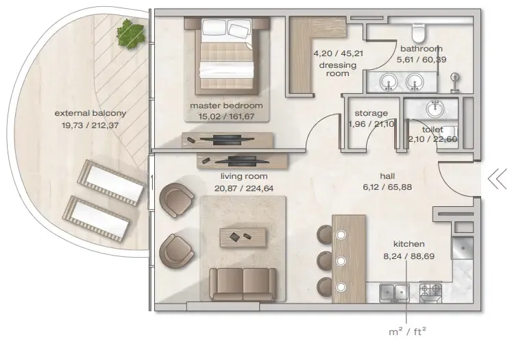 Arsenal East Zephyra Residences floor plan