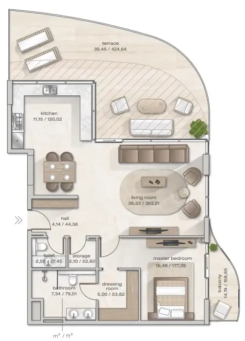 Arsenal East Zephyra Residences floor plan