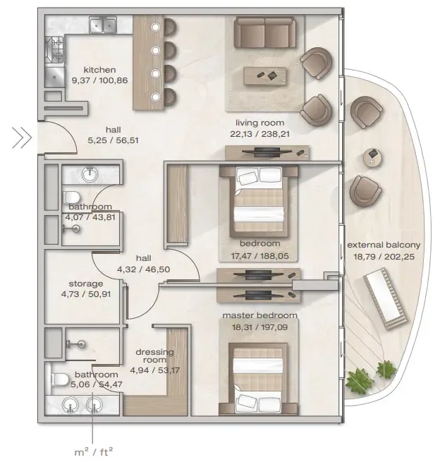 Arsenal East Zephyra Residences floor plan