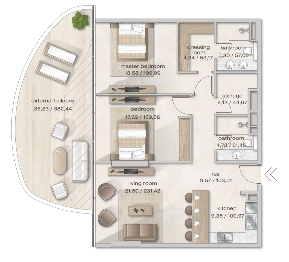 Arsenal East Zephyra Residences floor plan