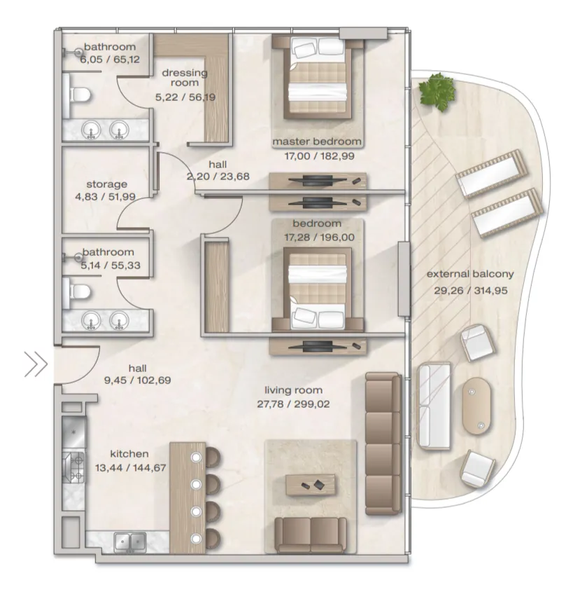 Arsenal East Zephyra Residences floor plan
