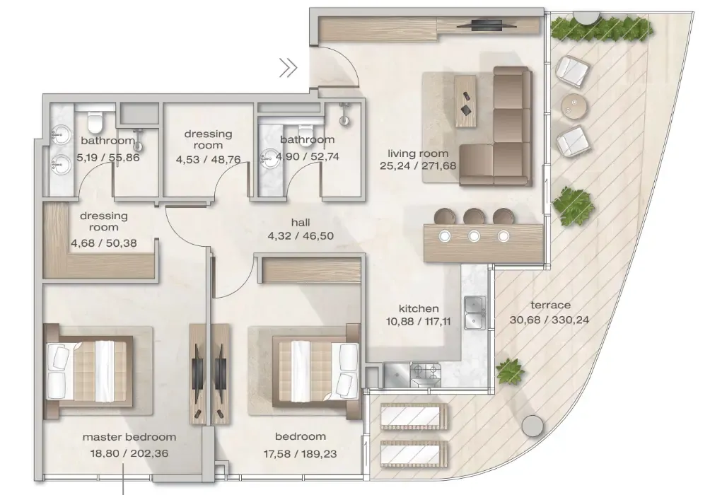 Arsenal East Zephyra Residences floor plan