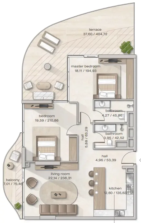 Arsenal East Zephyra Residences floor plan