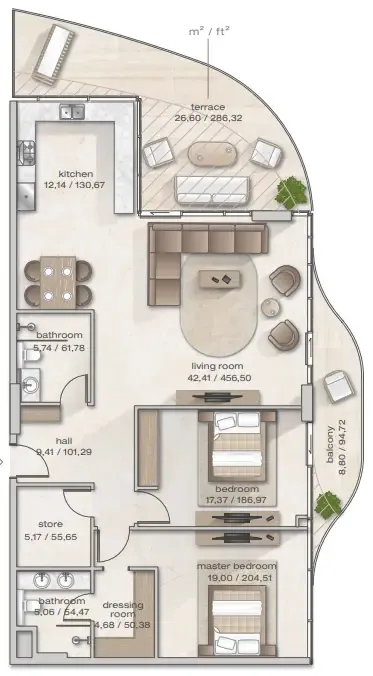 Arsenal East Zephyra Residences floor plan