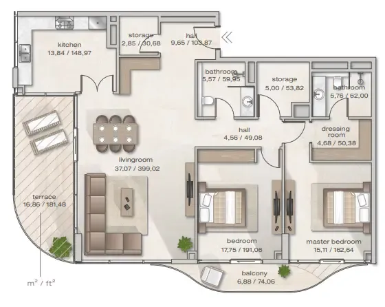 Arsenal East Zephyra Residences floor plan