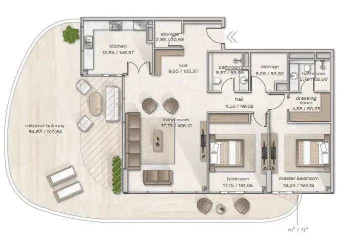 Arsenal East Zephyra Residences floor plan