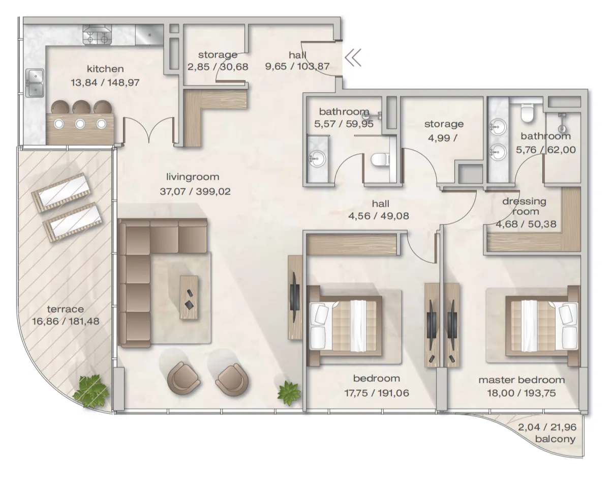 Arsenal East Zephyra Residences floor plan