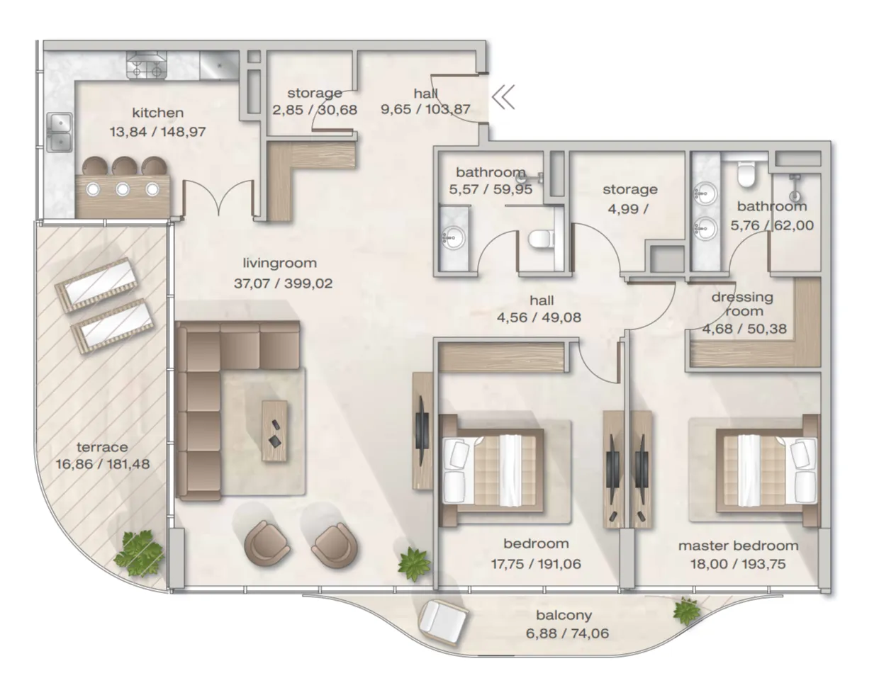 Arsenal East Zephyra Residences floor plan