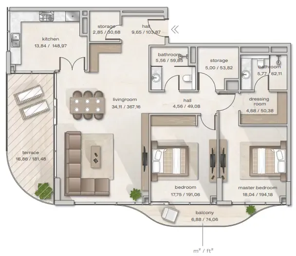 Arsenal East Zephyra Residences floor plan