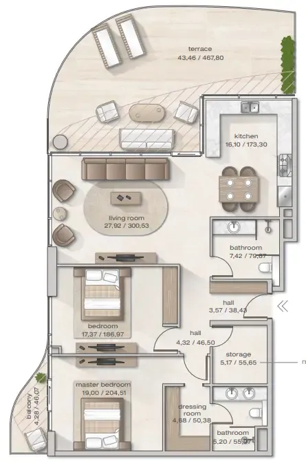 Arsenal East Zephyra Residences floor plan