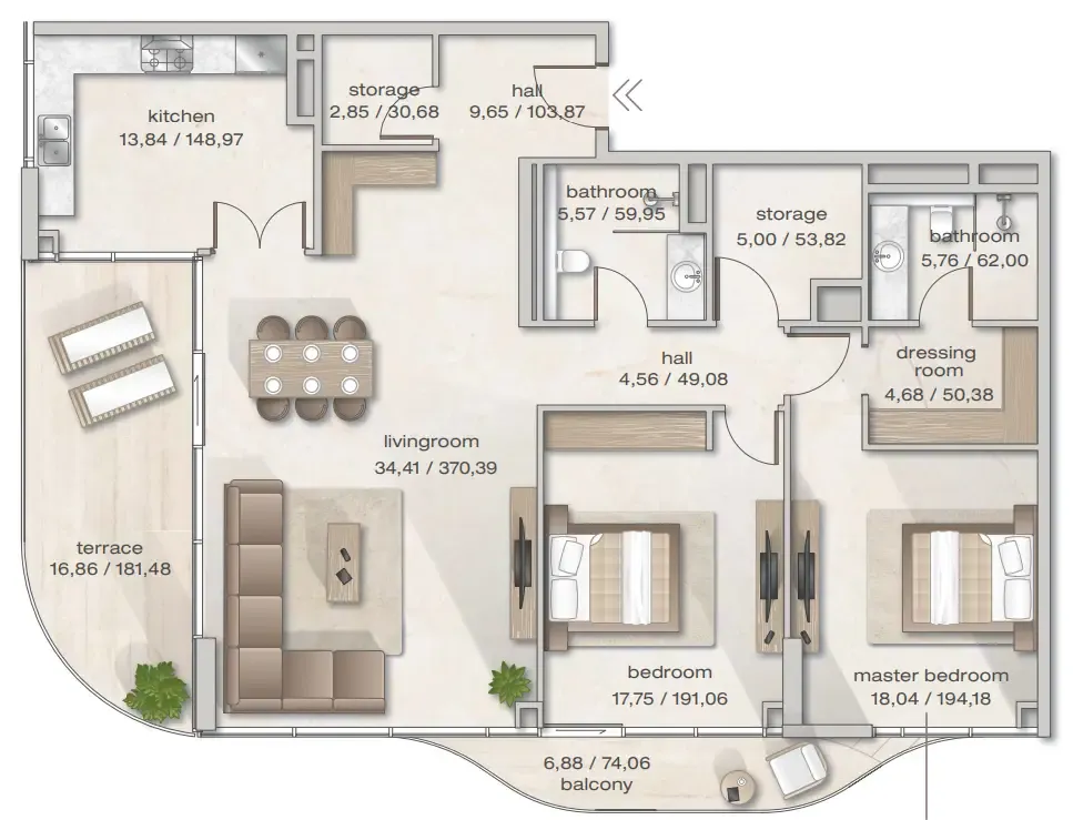 Arsenal East Zephyra Residences floor plan