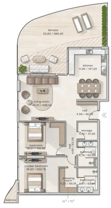Arsenal East Zephyra Residences floor plan