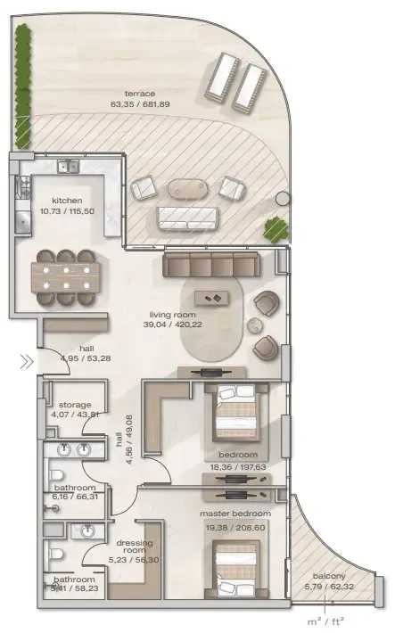 Arsenal East Zephyra Residences floor plan