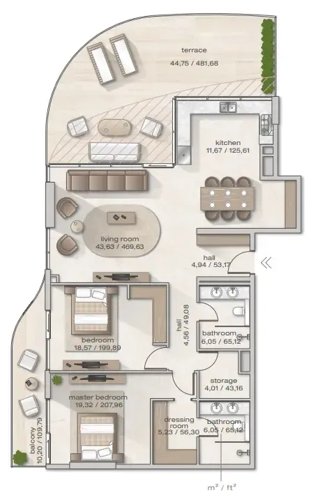 Arsenal East Zephyra Residences floor plan
