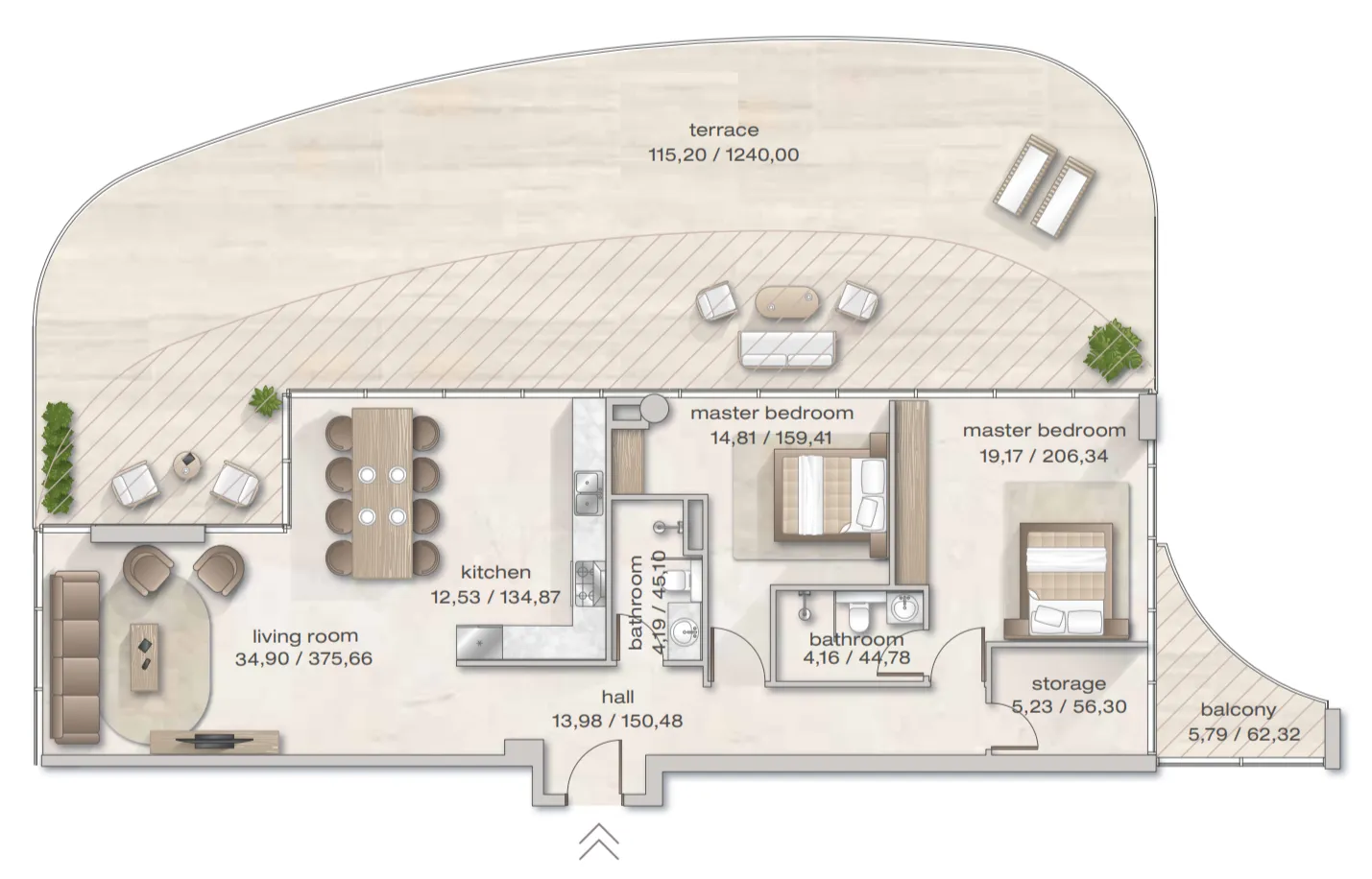 Arsenal East Zephyra Residences floor plan
