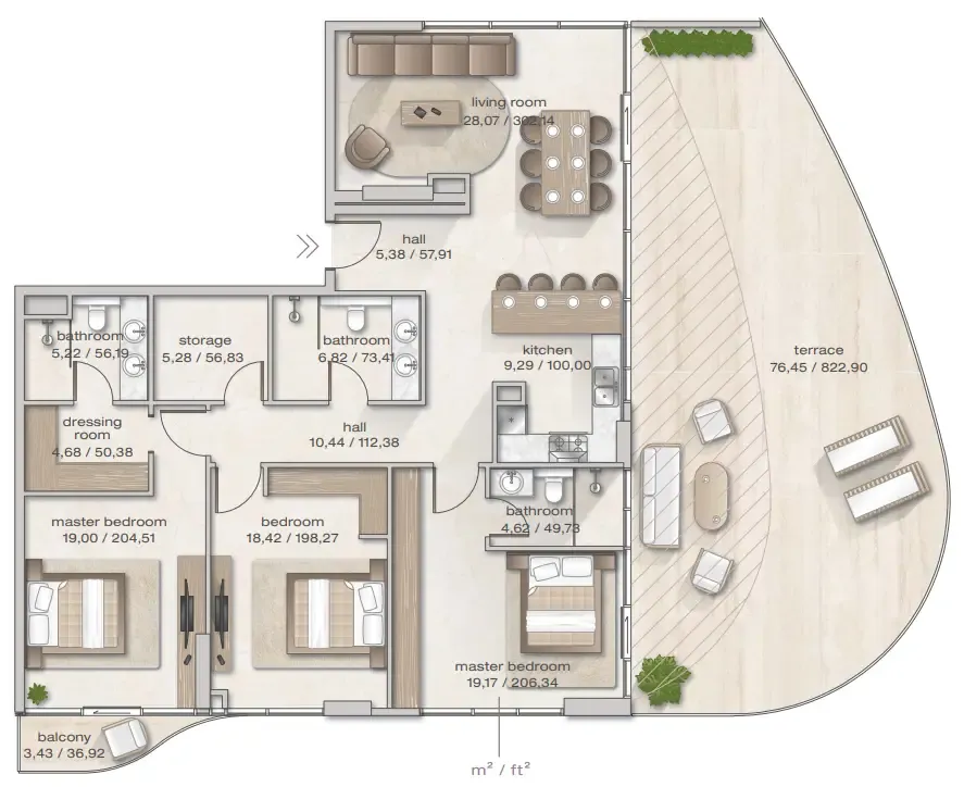 Arsenal East Zephyra Residences floor plan
