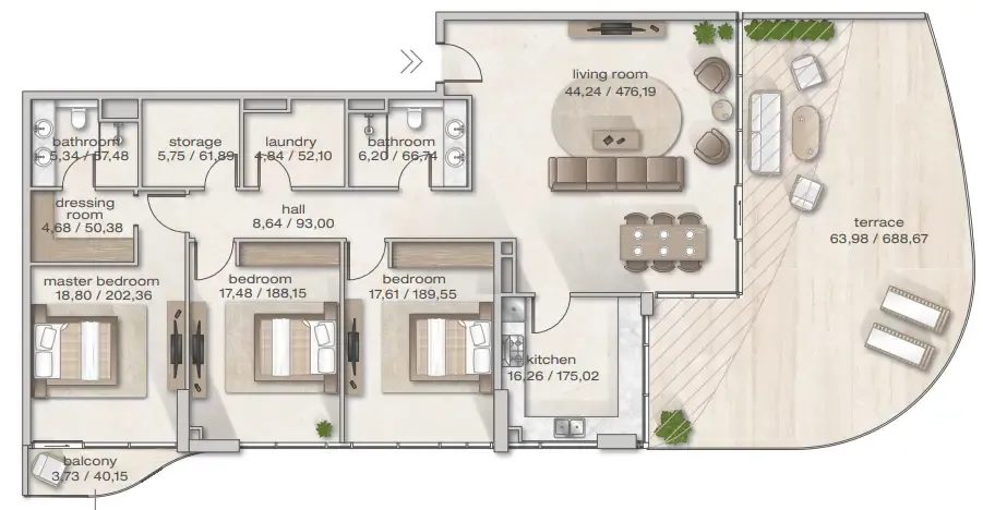 Arsenal East Zephyra Residences floor plan