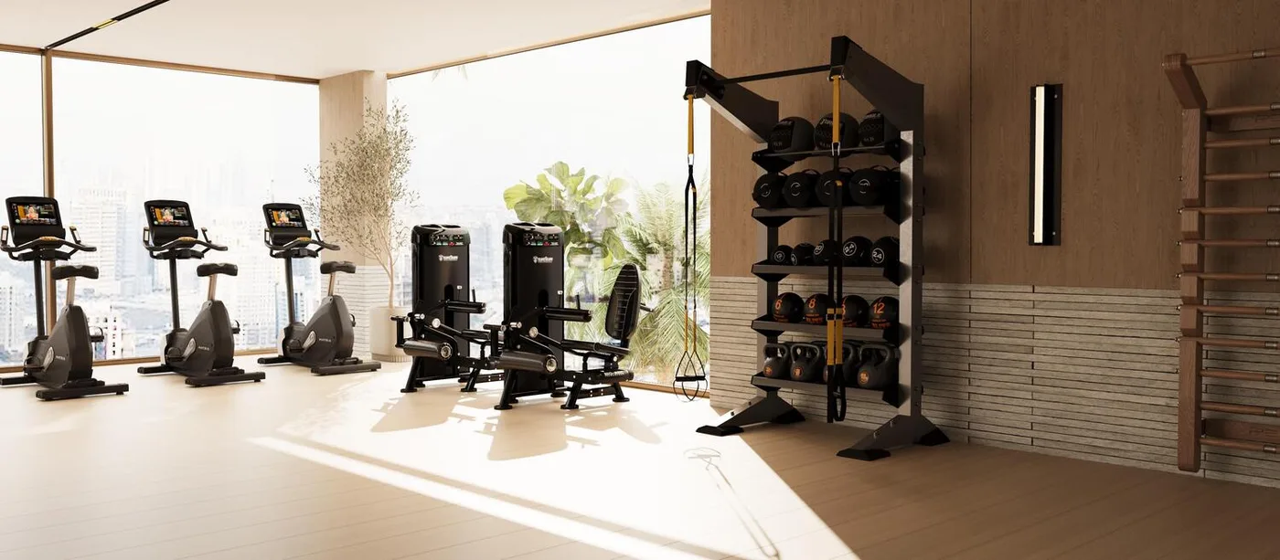 2 Gyms With Yoga Area amenity image at 11 Hills Park