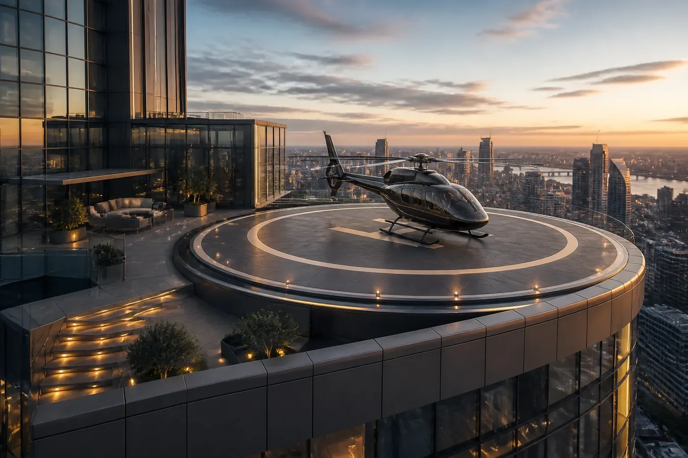 Rooftop Helipad amenity image at 1970 Office Tower