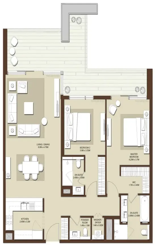 Emaar Acacia Park Heights floor plan