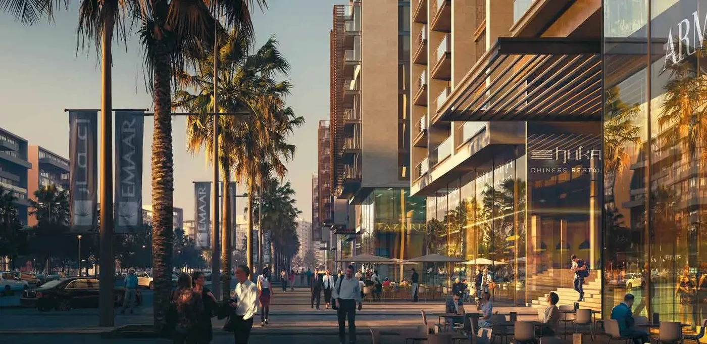 Retail & Dining Walkway amenity image at Acacia Park Heights