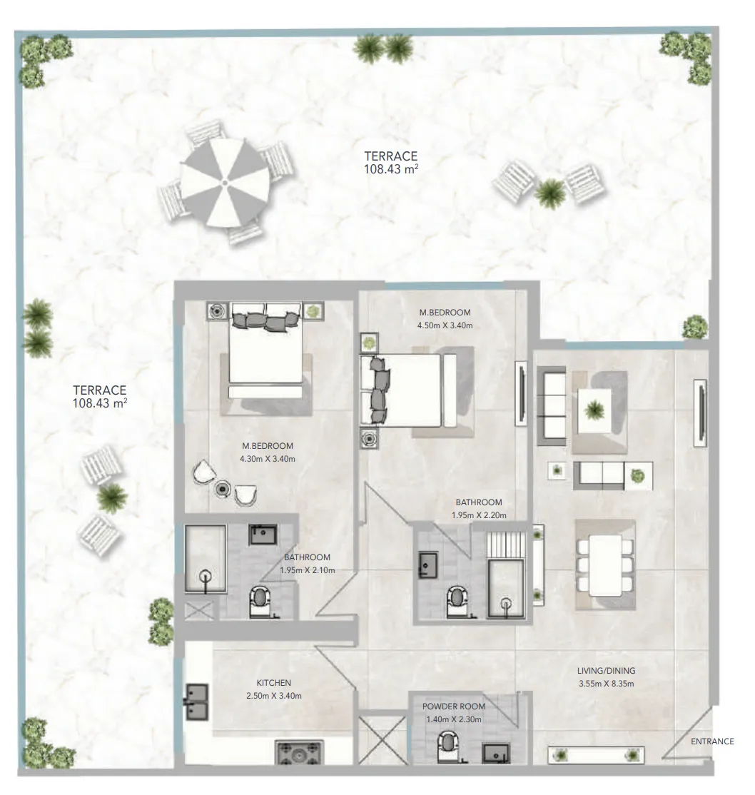 GJ Properties Al Aamra 3 Tower floor plan