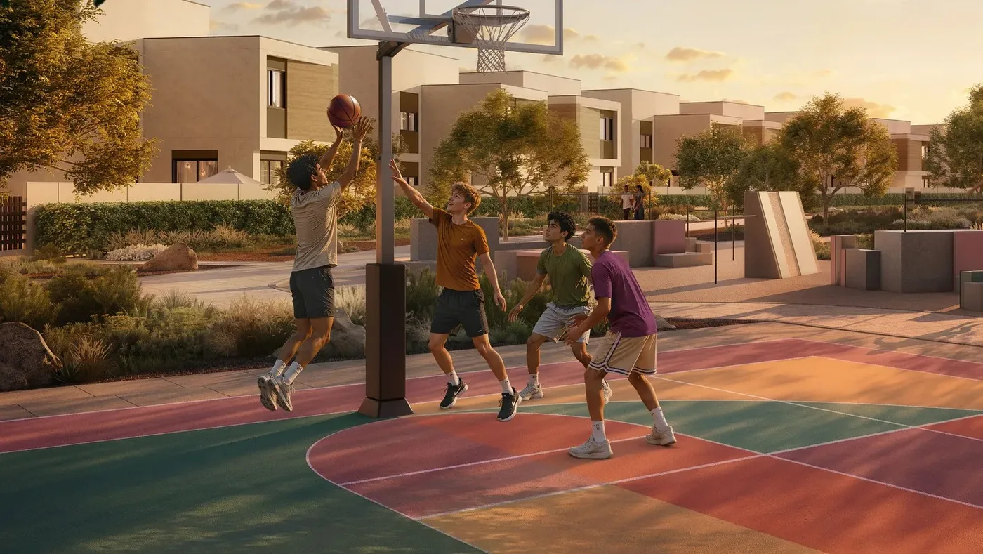 Sports Court amenity image at Al Ghadeer Parks